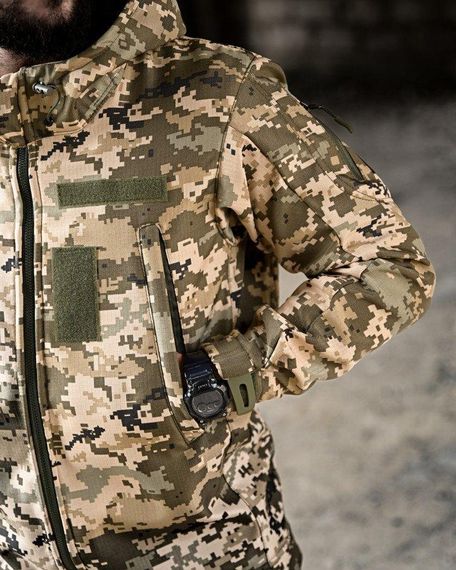 Демисезонный тактический костюм на флисе OMEGA  пиксель НП4882 | Зображення 4