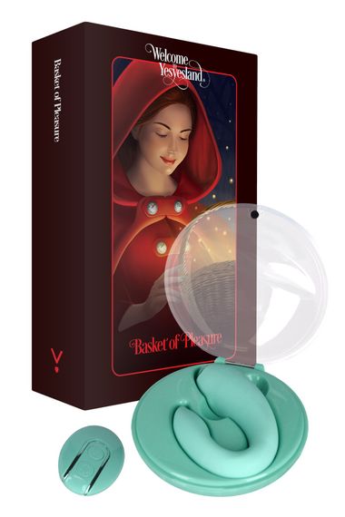 Вібратор для пар FairyGasm PleasureBerry green, зарядний кейс, пульт ДК | Зображення 7