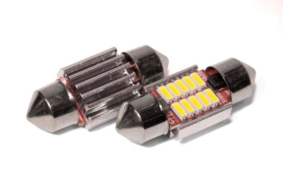 Светодиодная лампа StarLight T11 10 диодов SMD 4014 12-24V S8.5 31mm WHITE | Зображення 1