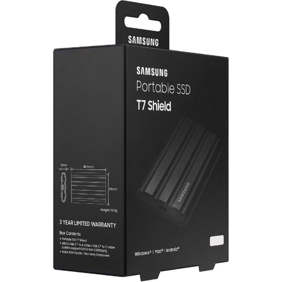 Накопичувач SSD USB 3.2 1TB T7 Shield Samsung (MU-PE1T0S/EU) | Зображення 3