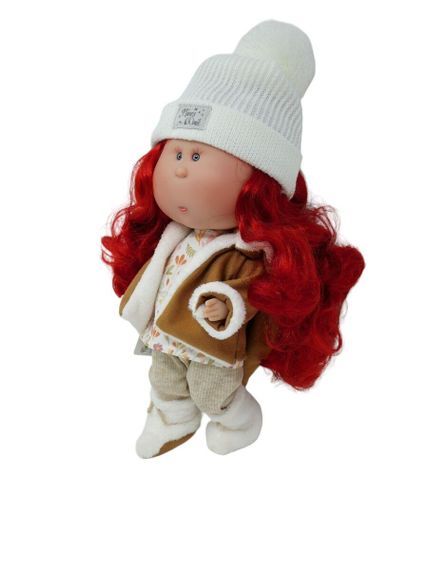 Испанская Виниловая Кукла Миа Девочка с Красными Волосами Нинес Mia Аutumn Nines d`Onil 30 см | Зображення 1