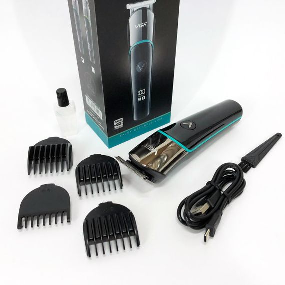 Беспроводной триммер для стрижки и бритья, Профессиональная машинка для стрижки волос и бороды QW-36 | Зображення 3