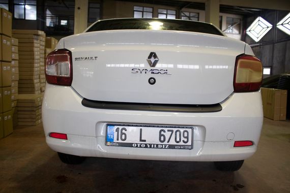 Накладка на задній бампер EuroCap (ABS) для Renault Logan III 2013-2024 рр | Зображення 6