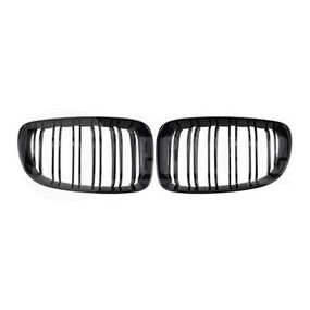 Решетки радиатора компл. BMW 1 E87 07-11 (глянц. чёрн. двойная), AutoTechteile, 708 5105, 706 5116