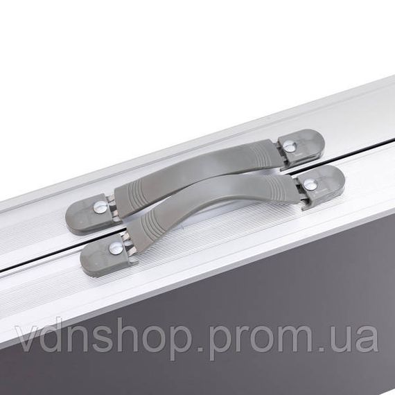 Розкладний стіл + 4 стільці кемпінговий набір для пікніка, риболовлі, відпочинку, туризму Сірий JY-12061G | Зображення 6