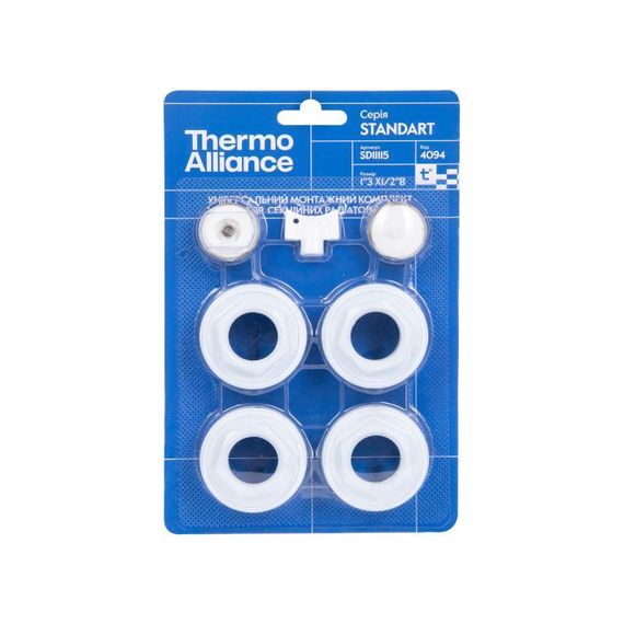 Комплект на радіатор Thermo Alliance Standart 1/2"х1" SD11115