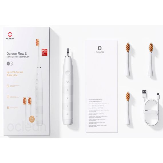 Електрична зубна щітка Oclean Flow S Sonic Electric Toothbrush White (6970810552959) | Зображення 3