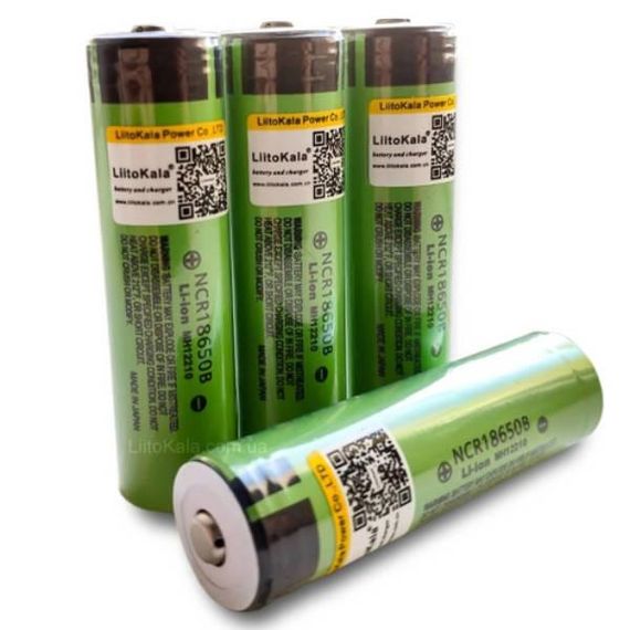 Акумулятор літієвий LiitoKala 34B-JT 18650 3400mah Зелений