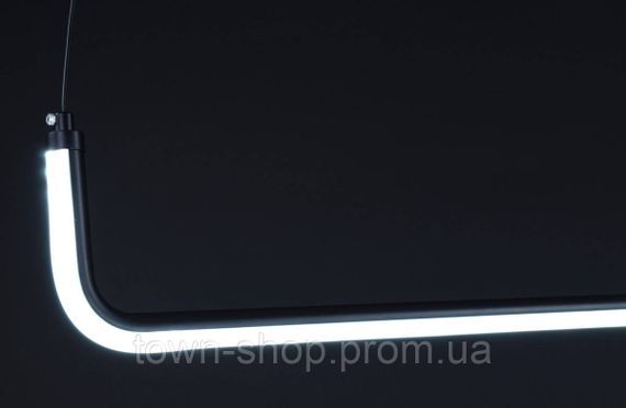 Люстра потолочная LED H28L-1-900-bk Черный 20-150х12х92 см. | Зображення 8