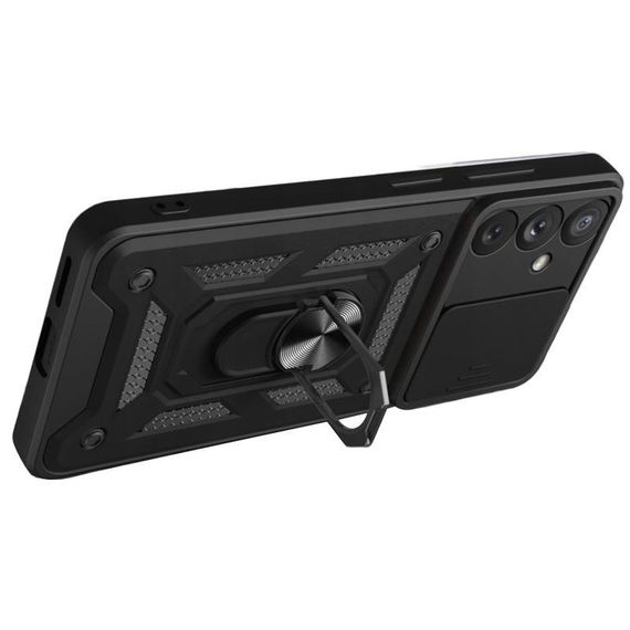 Чохол Ummi Camshield Serge Ring для Samsung Galaxy S24 FE Чорний | Зображення 2