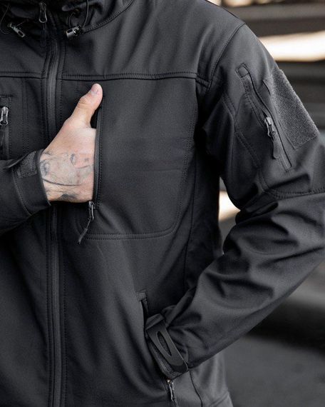 Міська тактична куртка MAXIMUS софтшел darck grey ПП7988 | Зображення 2