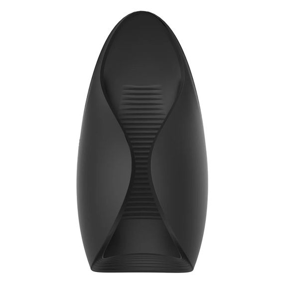 Мастурбатор з вібрацією Dream Toys Essentials, відкритий, нереалістичний, чорний, 13 см Sex Aura | Зображення 2