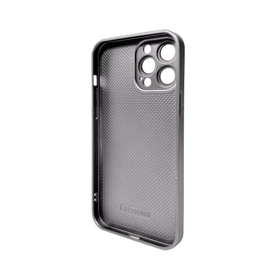 Чохол для смартфона AG Glass Matt Frame Color Logo for Apple iPhone 13 Pro Max Titanium Grey | Зображення 1