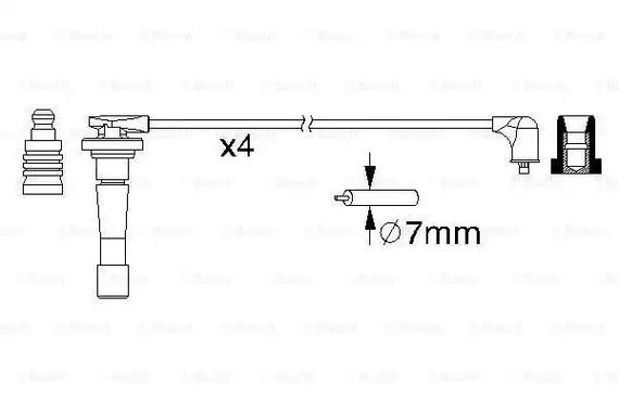 Комплект дротів запалювання HONDA CR-V, BOSCH (0986357150) | Зображення 4