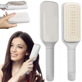 Расческа массажная самоочищающаяся Hair straightener