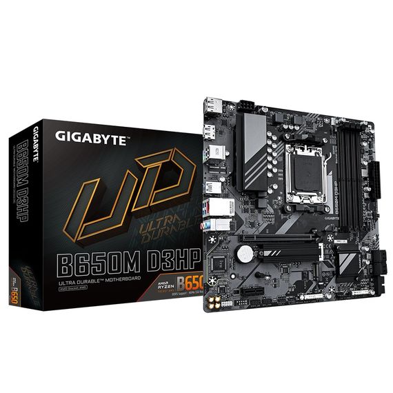 Материнская плата GIGABYTE B650M D3HP sAM5 B650 4xDDR5 M.2 HDMI DVI mATX B650M_D3HP | Зображення 4