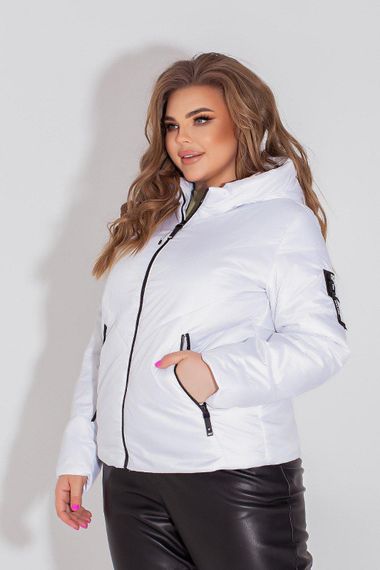 Жіноча демісезонна куртка, арт. 1008, білий