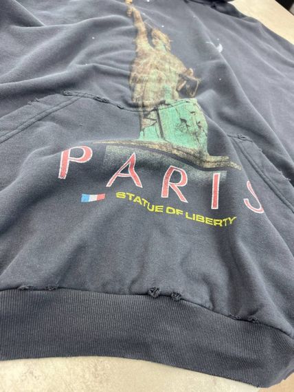 Худі сiрий Balenciaga Paris Liberty sg292 | Зображення 1