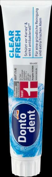 Зубная паста Dontodent Clear Fresh с цинком, 125 мл. Германия | Зображення 1