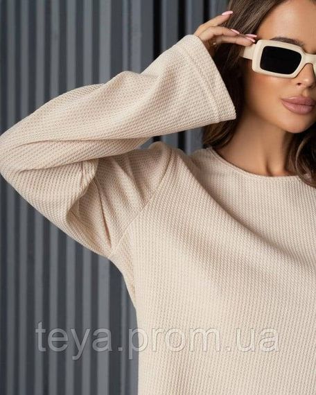 Спортивный костюм для женщин цвет бежевый размеры M, XL, S, L FI_008489 | Зображення 3