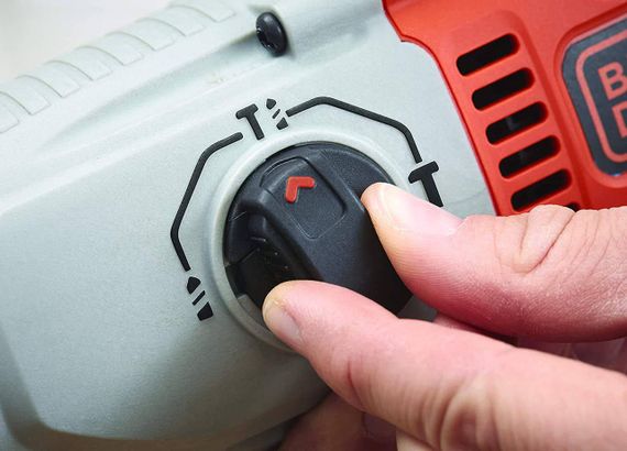 Перфоратор мережевий SDS-Plus BLACK+DECKER BEHS02K | Зображення 3
