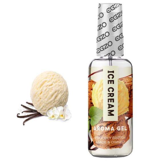 Їстівний гель-лубрикант EGZO AROMA GEL-ванільне морозиво, 50 мл sexstyle
