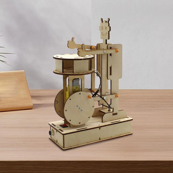 Деревянный робот "Сделай сам" управление голосом, набор для научных экспериментов (sv3922) | Зображення 5