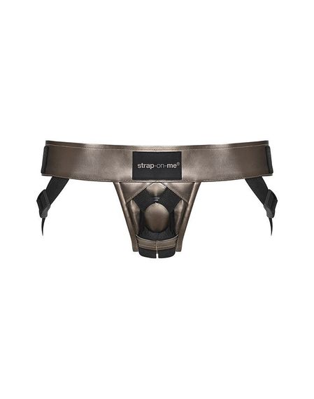 Трусы для страпона Strap-On-Me Leatherette Harness CURIOUS (м'ята упаковка!!!) | Зображення 2