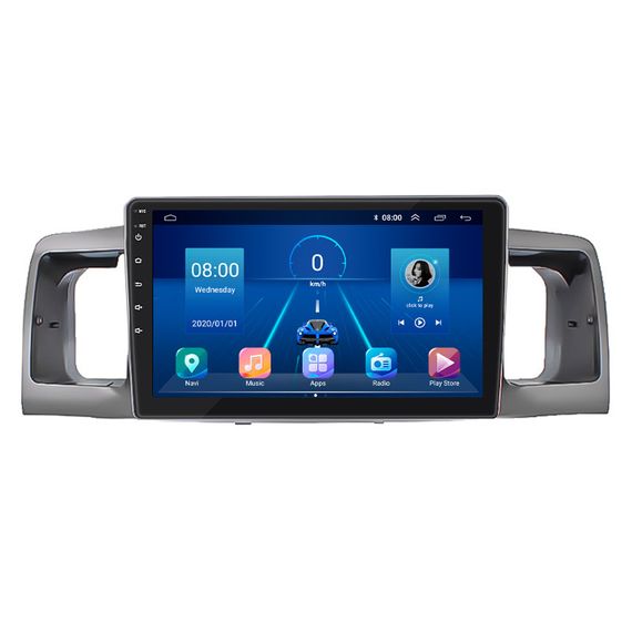 Штатная магнитола 9" Lesko для Toyota Corolla IX (E120, E130) 2000-2004  4/64Gb/ 4G/ Wi-Fi/ CarPlay Тойота