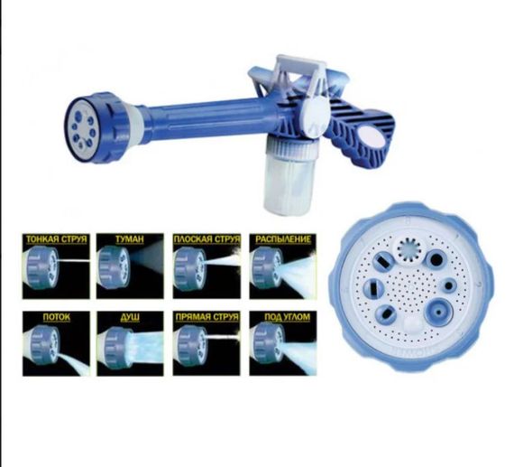 Водомет для мойки авто, поливa растений, распылитель EZ JET Water Cannon | Зображення 4