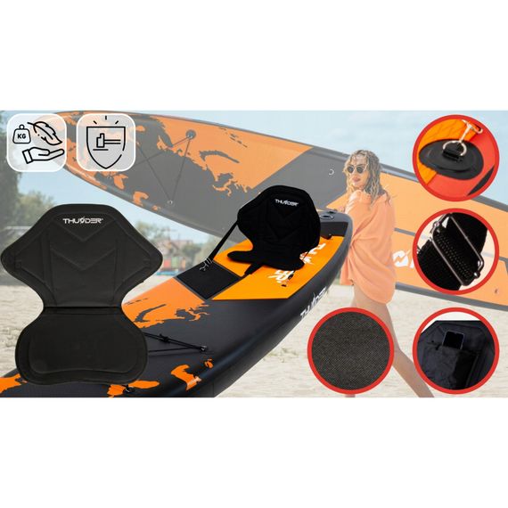 Надувна дошка SUP THUNDER Earth 365 см з веслом | Зображення 6