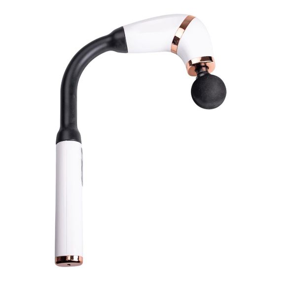 Перкуссионный ручной массажер аккумуляторный 17 Вт зарядка от USB до 3200 об/мин Белый HP-11-11W | Зображення 3