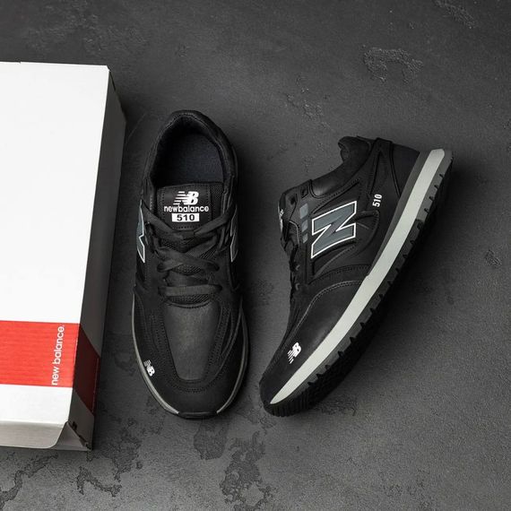 Кросівки шкіряні  New Balance чорні | Зображення 5