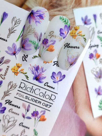 Фольгированный слайдер RichColor 027 на водяной основе (6.5x9.5см) | Зображення 4