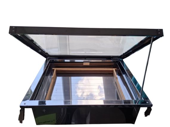 Сонячна Воскотопка на 1 рамку, нержавіюча сталь (з арматурою)