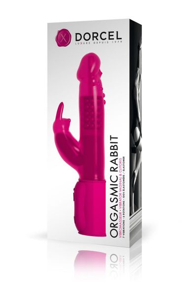 Вібратор-кролик Dorcel Orgasmic Rabbit Pink з перлинним масажем Sex Aura | Зображення 4