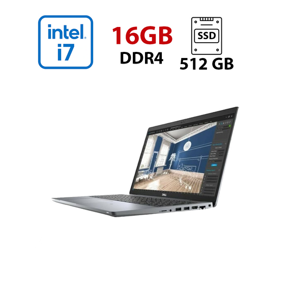 Ноутбук Б-класс Dell Precision 3560 / 15.6" (1920x1080) IPS / Intel Core i7-1185G7 (4 (8) ядра по 1.2 - 4.8 GHz) / 16 GB DDR4 / 512 GB SSD / Intel Iris Xe Graphics / WebCam б/у