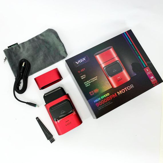 Бритва с аккумуляторным зарядным устройством VGR V-307, Електробритва для бороды, Бритвы аккумуляторные CV-20 | Зображення 4