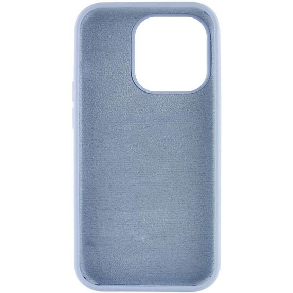 Чехол Silicone Case Full Protective (AA) NO LOGO для Apple iPhone 14 Pro (6.1") Бирюзовый / Marine Green Блакитний / Lilac Blue | Зображення 1