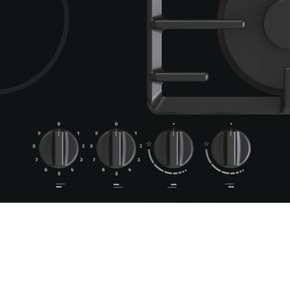 Варильна поверхня Gorenje комбінована (2 газ + 2 склокерам. ) GCE691BSC | Зображення 3