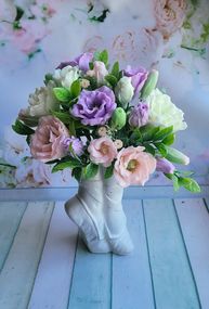 Мило ручної роботи Кашпо Пуанти еустоми