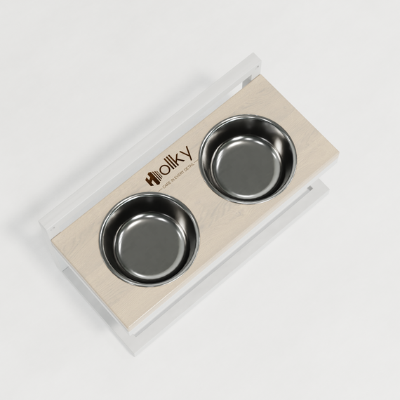 Миски на регульованій підставці для маленьких собак Hollky Flex S (2 × 0.450 л) FS-422523-WHWH | Зображення 5