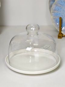 Тортовниця OLens White kitchen 8030-321 20.5х22 см біла