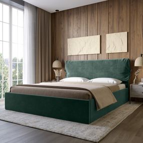 Двоспальне ліжко з м`яким узголів`ям LION Порто Парадіз 39 160х200 см (LION-041738)