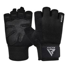 Перчатки для фитнеса RDX W1 Half Black Plus L (WGA-W1HB-L+)