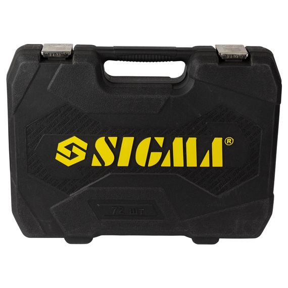 Набір насадок торцевих і біт Sigma 1/4", 1/2" 72 шт CrV mid (6003741) | Зображення 1