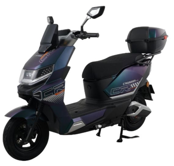 Электроскутер Crosser CR-20 LFP 2500W 72V 24Ah LiFePO4, до 75 км, 65 км/ч, премиум электроскутер | Зображення 1