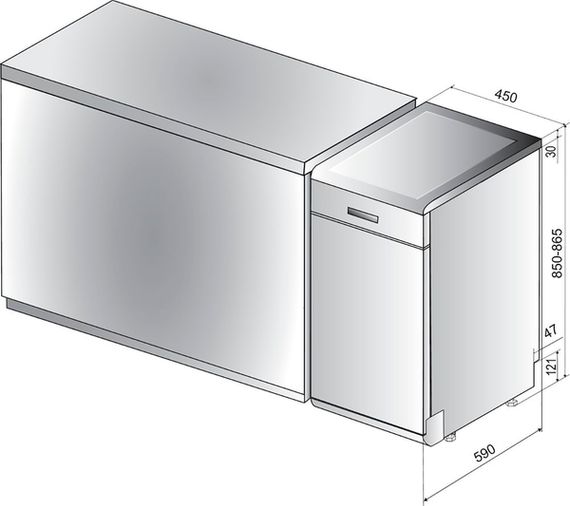 Посудомийна машина Whirlpool WSFO3O23PF | Зображення 4
