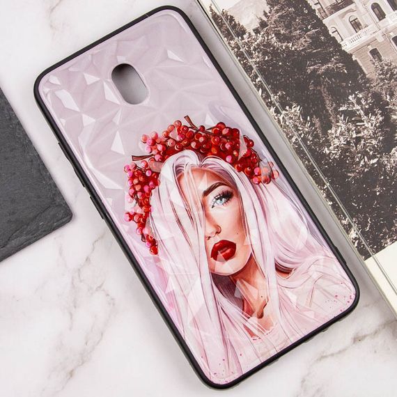 TPU+PC чохол Prisma Ladies для Xiaomi Redmi 8a Ukrainian Girl | Зображення 3