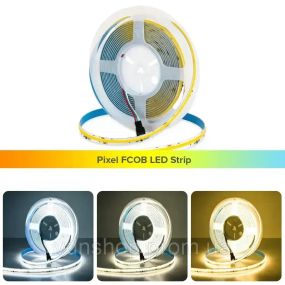 Светодиодная LED лента Бегущая волна COB 24v 360led/m ip20 Белый
